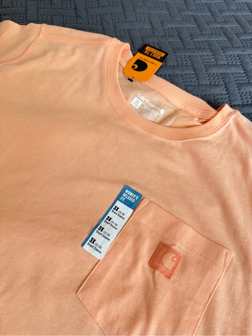Carhartt Women’s Peach Short Sleeve Pocket Tee